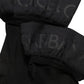 Black Nylon Logo Calf Long Women Accessory Socks