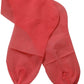 Red Nylon Mesh Sheer Calf Long Accessory Socks