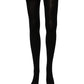 Black 100% Nylon Thigh High Stockings Socks