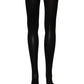Black 100% Nylon Thigh High Stockings Socks