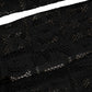 Black DG Logo Sheer Nylon Thigh High Socks