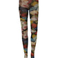 Black Floral Print Tights Sheer Stockings Socks