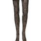 Black Sheer Logo Monogram High Stockings Socks