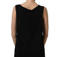 Black Gold DG Logo Cotton Sleeveless Tank Top