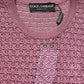 Pink Sheer Mesh Crew Neck Sleeveless Tank Top