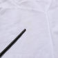 White Logo Patch Cotton Crew Neck T-shirt