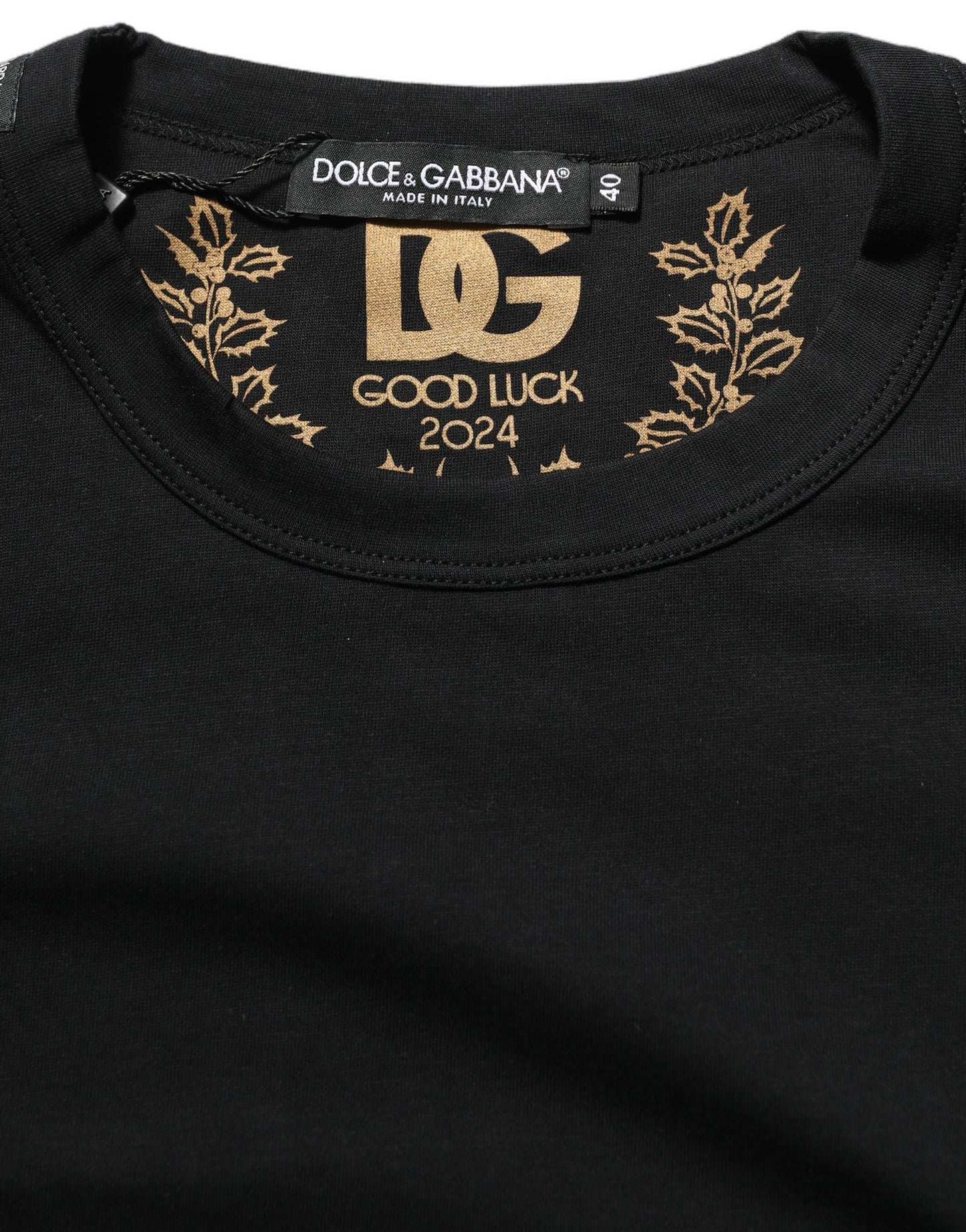 Black Cotton Crew Neck Short Sleeves T-shirt