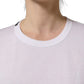 White Cotton Crew Neck Short Sleeves T-shirt
