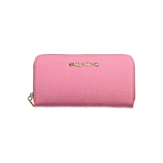 Pink Polyurethane Women's Wallet