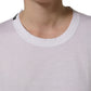 White Cotton Crew Neck Short Sleeves T-shirt