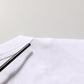 White Cotton Crew Neck Short Sleeves T-shirt