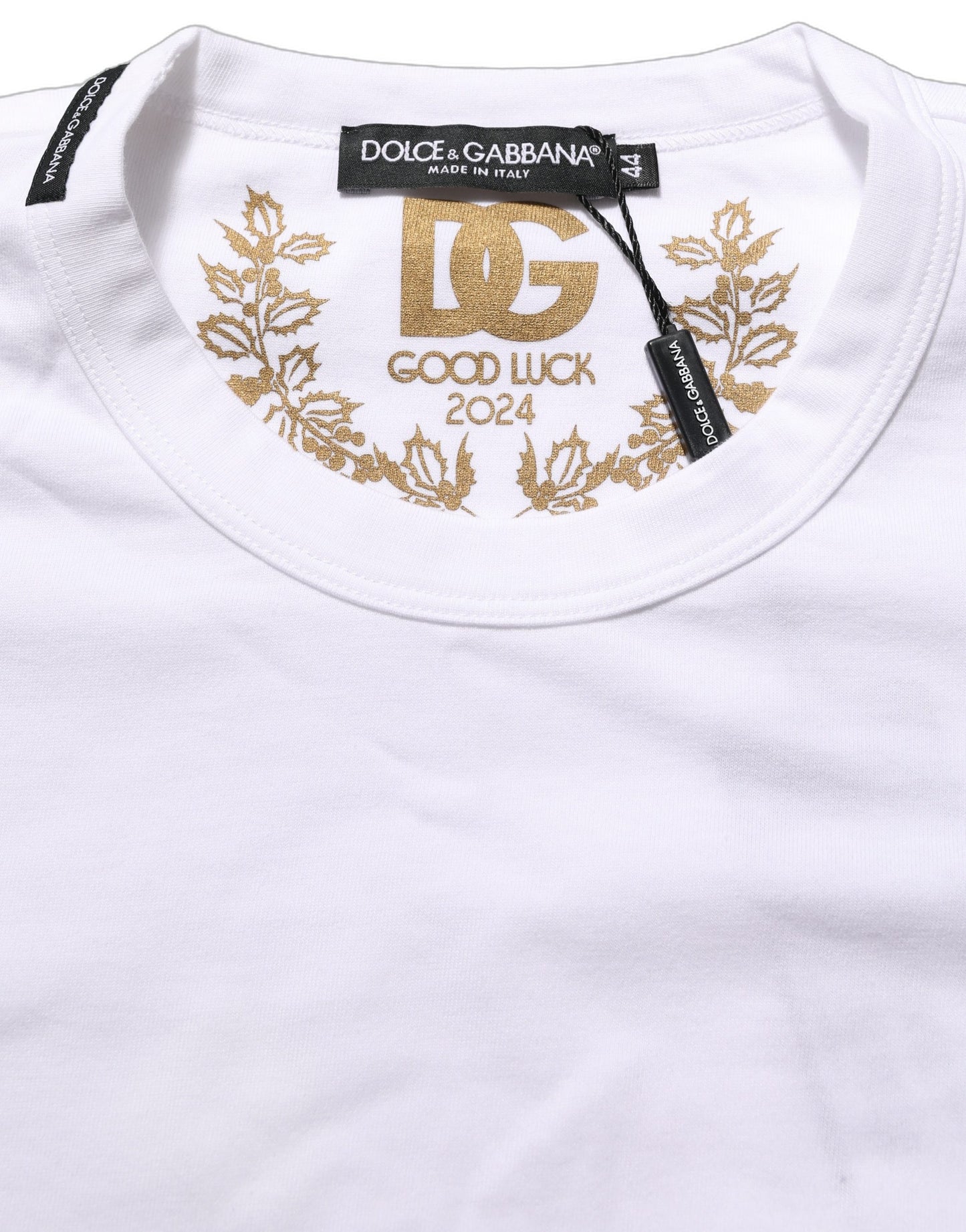 White Cotton Crew Neck Short Sleeves T-shirt