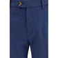 Blue Cotton Pants