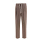 Brown Linen Casual Pants