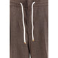 Brown Linen Casual Pants