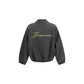 Gray Polyamide Full-Length Jacket
