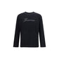 Black Cotton Long Sleeve T-Shirt