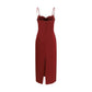 Bordeaux Cotton Cocktail Dress