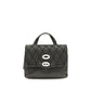 Black Calf Leather Bos Taurus Handbag