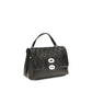 Black Calf Leather Bos Taurus Shoulder Bag