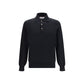 Black Cotton Polo Shirt