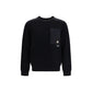 Black Nylon Sweatshirt