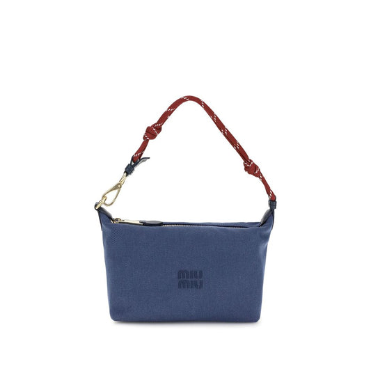 Blue Cotton Shoulder Bag