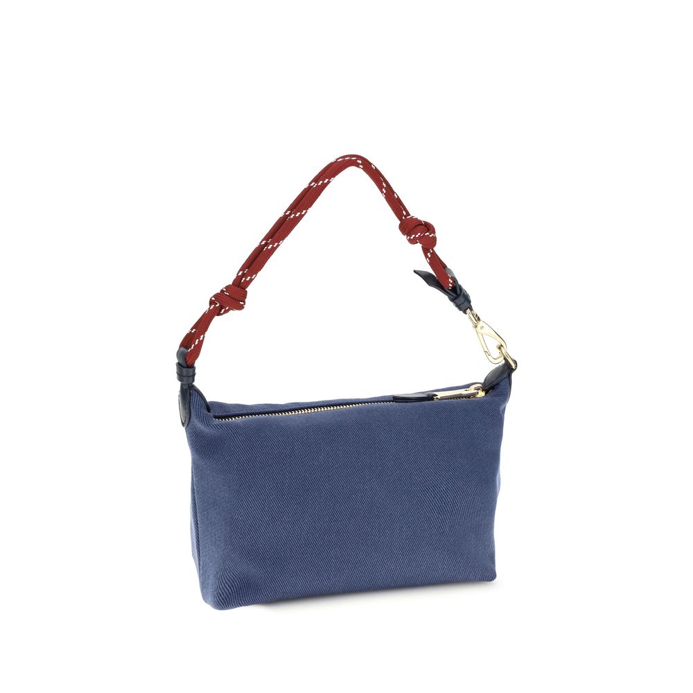 Blue Cotton Shoulder Bag
