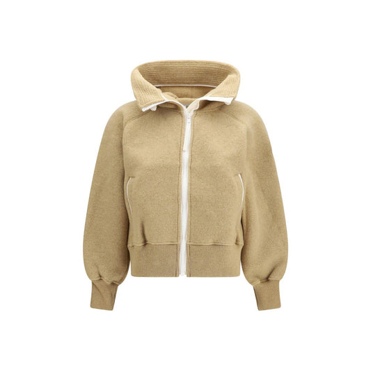 Brown Wool Oves Aries Bomber