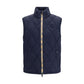 Blue Polyamide Sleeveless Jacket