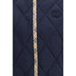 Blue Polyamide Sleeveless Jacket