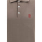 Brown Cotton Polo Shirt