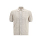 Beige Cotton Polo Shirt