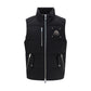 Black Cotton Sleeveless Jacket