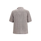 Gray Linen Shortsleeve Shirt