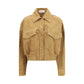 Beige Lamb Leather Bomber