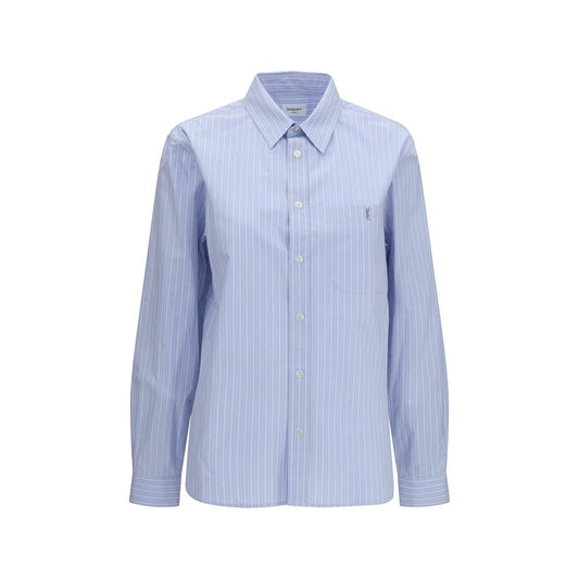 Blue Cotton Pattern Shirt