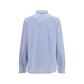 Blue Cotton Pattern Shirt