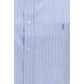 Blue Cotton Pattern Shirt
