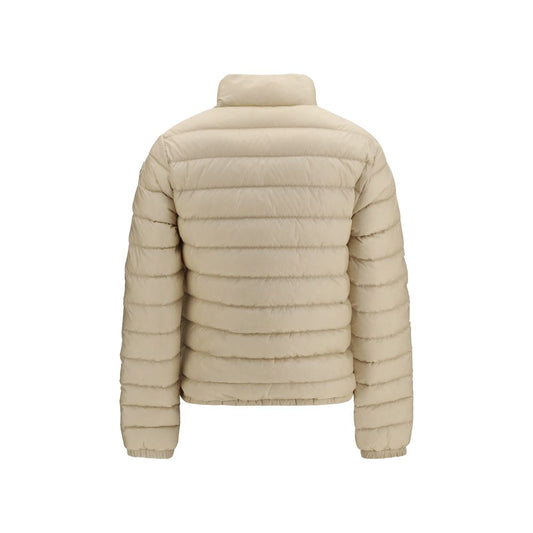Beige Polyamide Full-Length Jacket