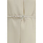 Beige Wool Oves Aries Casual Dress