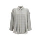 Blue Cotton Pattern Shirt