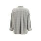 Blue Cotton Pattern Shirt