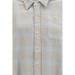 Blue Cotton Pattern Shirt