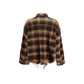 Brown Cotton Pattern Shirt