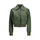 Bicolor Leather Leather Jacket