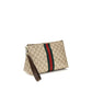 Beige Fabric Shoulder Bag