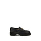 Black Goatskin Platform Loafers