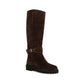 Brown Suede Leather Boots