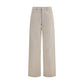 Beige Cotton Jeans Denim